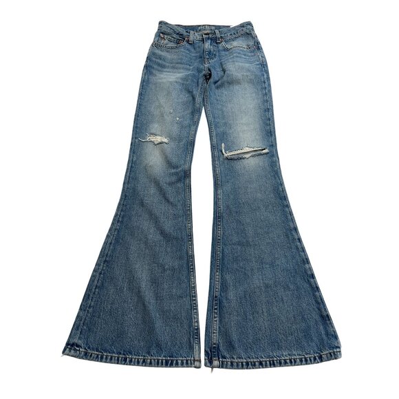 Etica Atlanta Mid Rise Flare Jeans in Peachtree - Picture 1 of 6